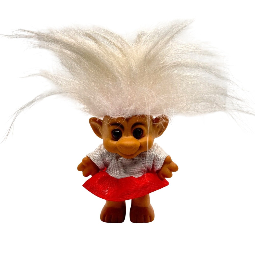 Vintage Forest Troll IMM Rare Collectibleโ Toys 80's 90's white hair